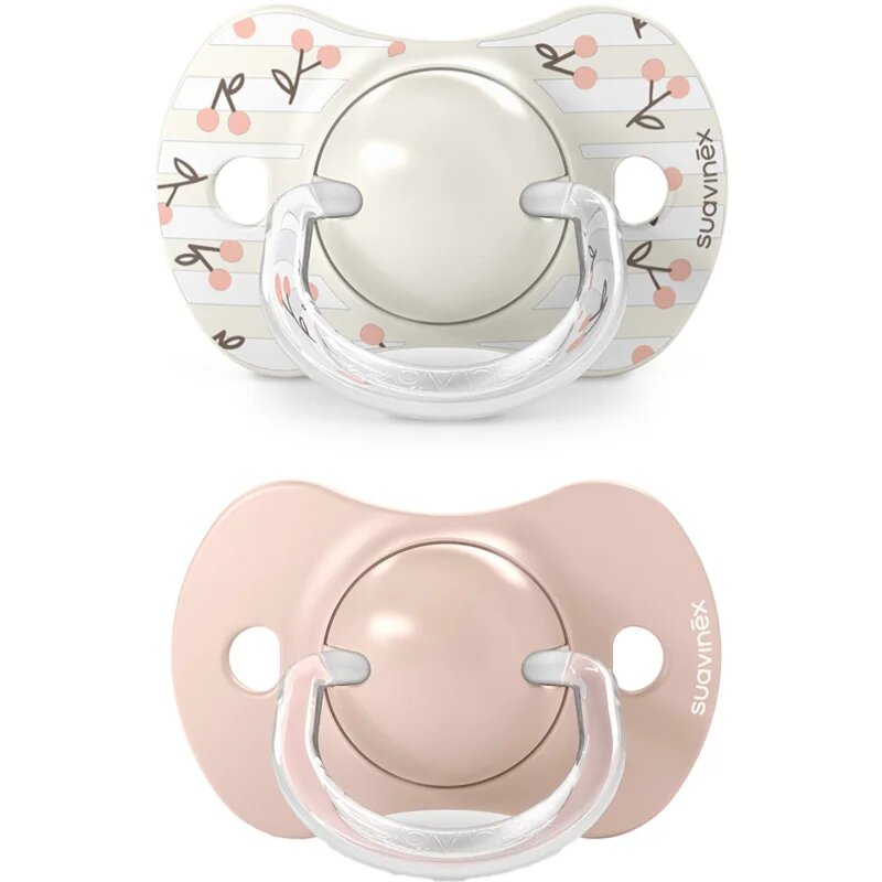 Suavinex Birdies Anatomical Silicone 0-6m dudlík Pink 2 ks