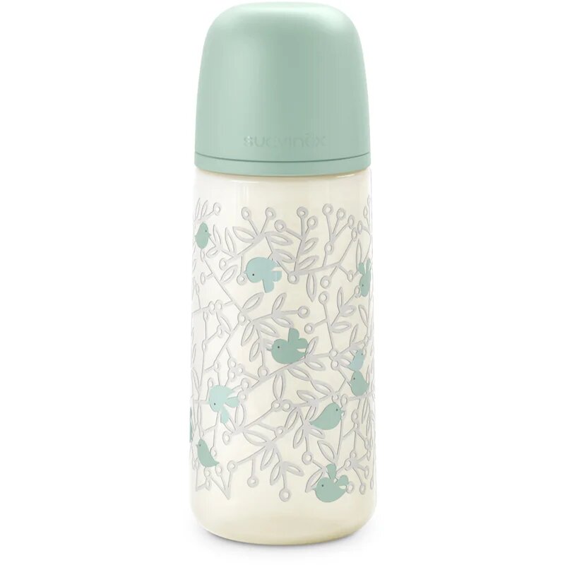 Suavinex Birdies Anticolic Baby Bottle kojenecká láhev Green 360 ml