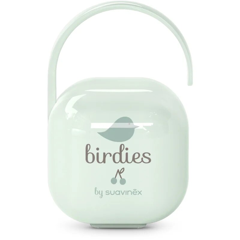 Suavinex Birdies Pacifier Holder krabička na dudlík Green 1 ks