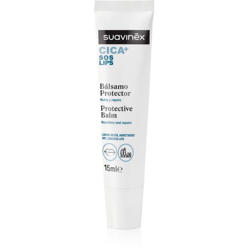 Suavinex CICA Protective Balm ochranný balzám na rty 15 ml