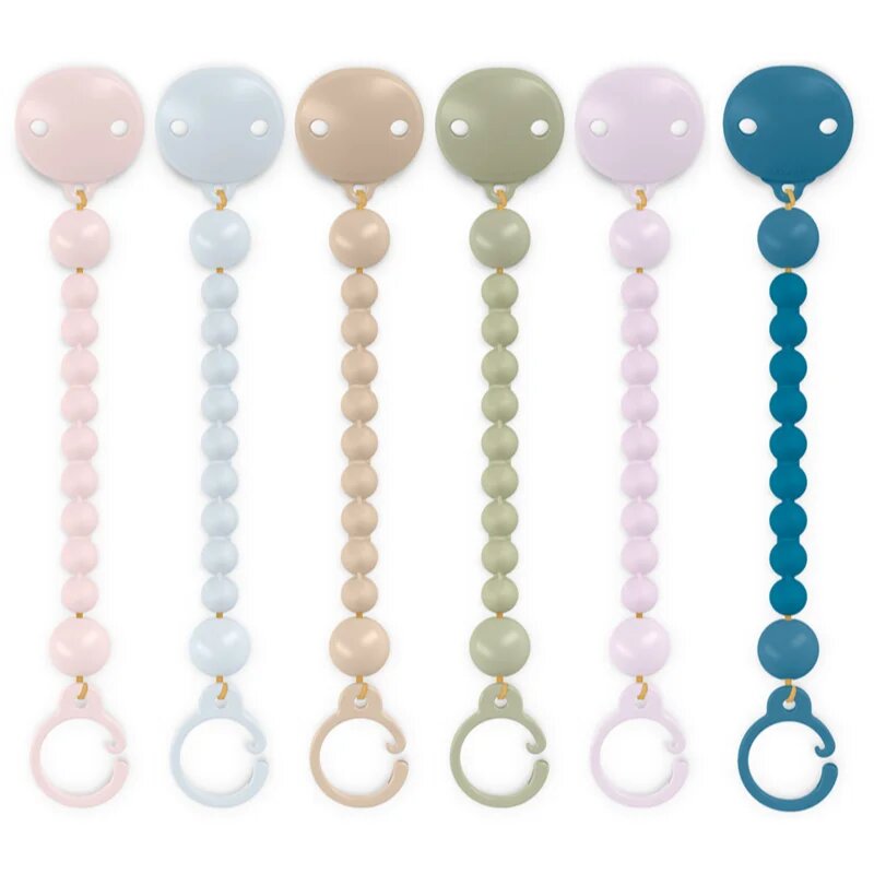 Suavinex Colour Essence Soother Holder klip na dudlík Ocean Blue 1 ks