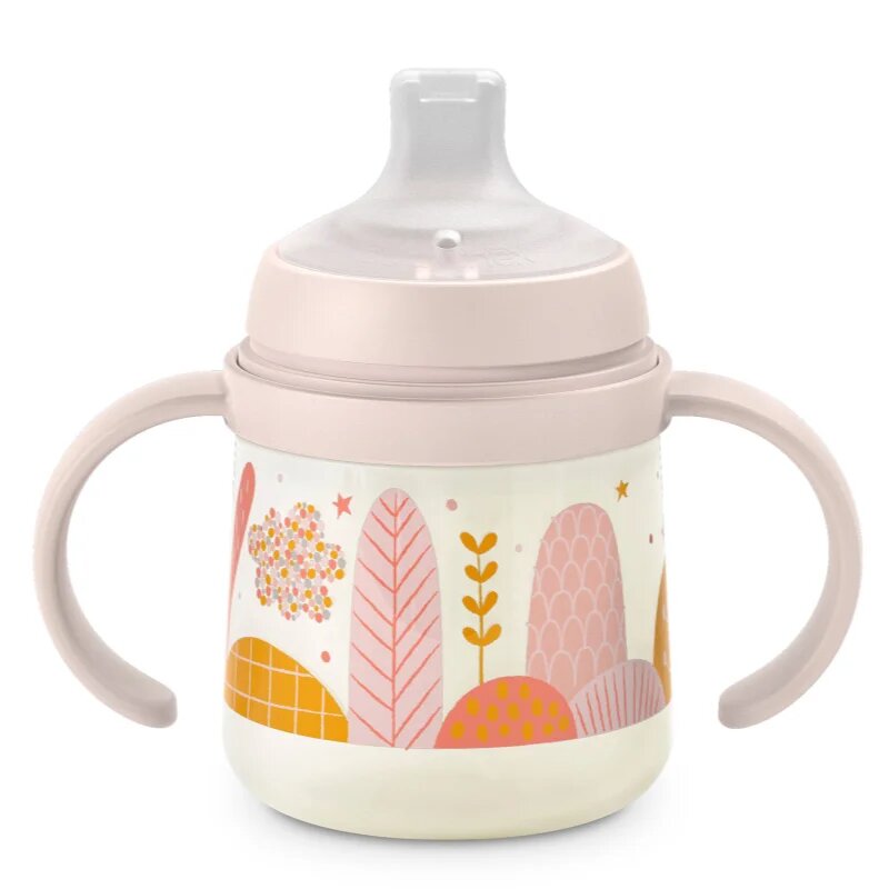 Suavinex Dreams First dětská láhev s držadly Pink 6 m+ 1 ks
