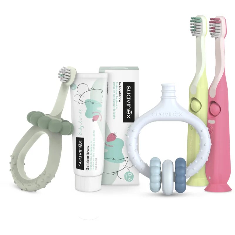 Suavinex Gum Massager kousátko 0 m+ Blue 1 ks