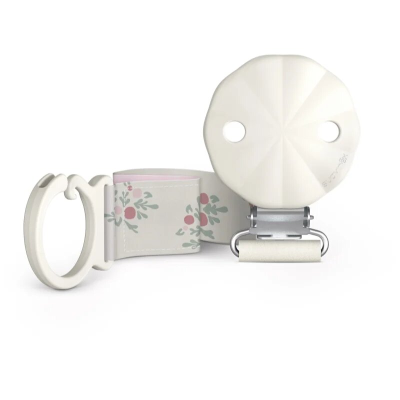 Suavinex Poetry Soother Ribbon Clip klip na dudlík Beige 1 ks