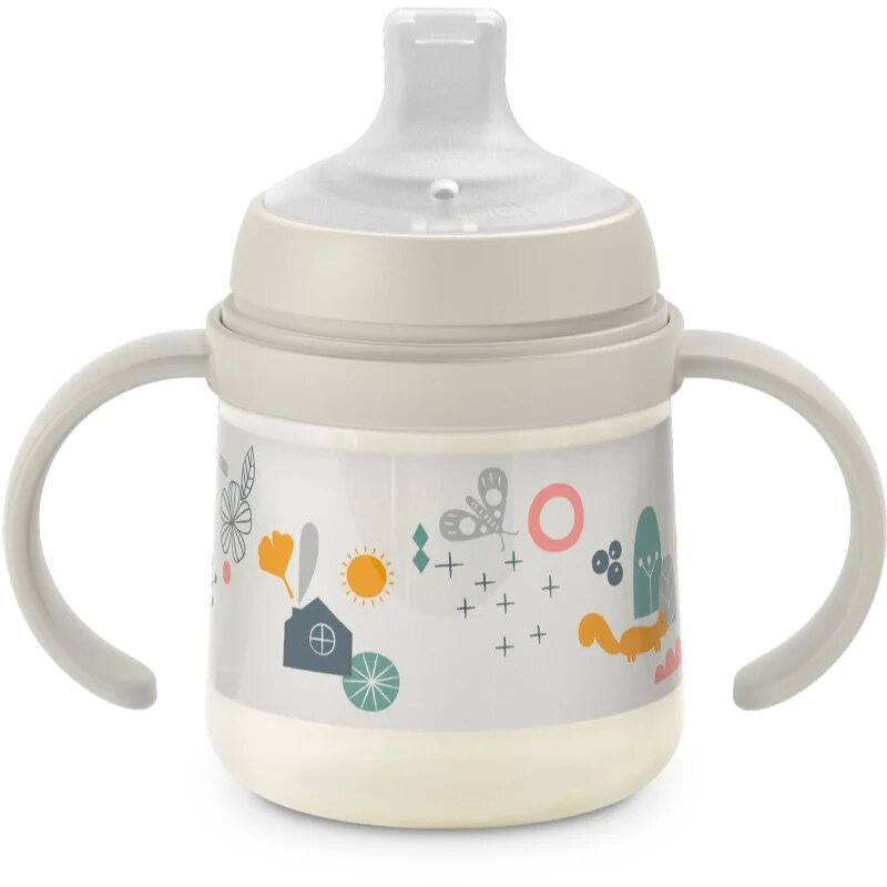 Suavinex Walk First dětská láhev s držadly 6 m+ Cream 1 ks