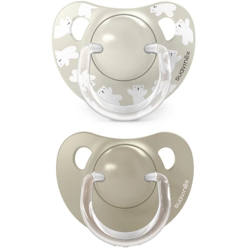 Suavinex Wild & Free Anatomical Silicone 6-18m dudlík Cream 2 ks