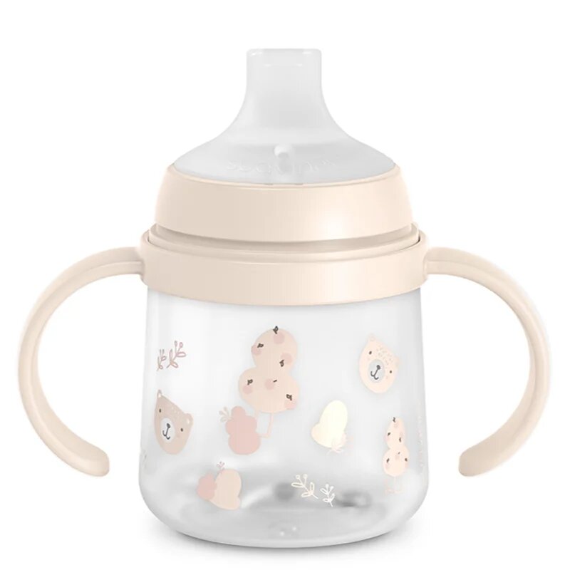 Suavinex Wild & Free Bottle With Soft Spout láhev s držadly Pink 150 ml