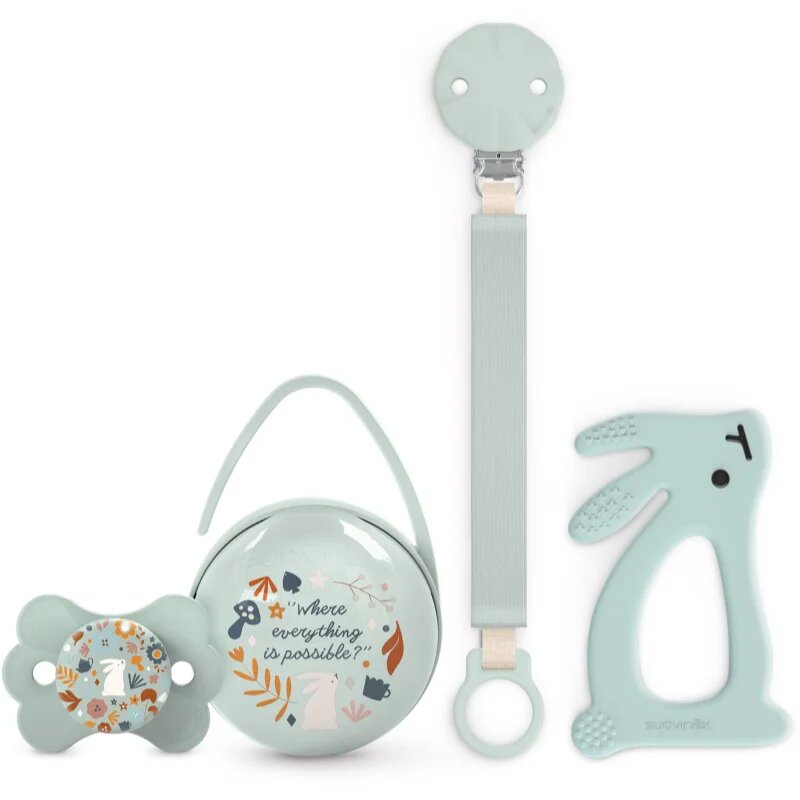 Suavinex Wonderland Gift Set 0-6 m Green dárková sada pro miminka
