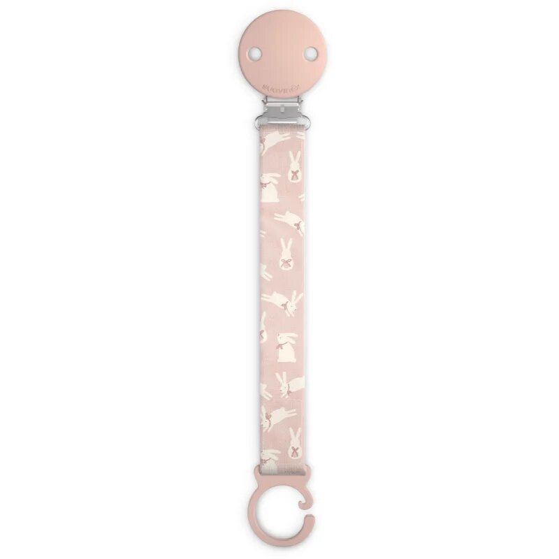 Suavinex Wonderland Soother Clip klip na dudlík Pink Bunny 1 ks