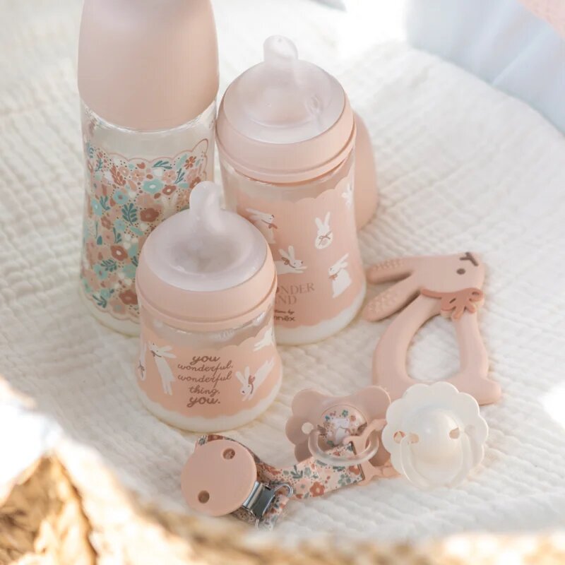 Suavinex Wonderland SX Pro Physiological 0-6 m dudlík Pink/ Beige 2 ks