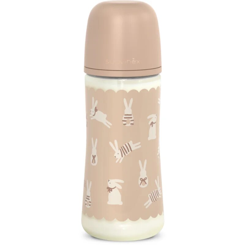 Suavinex Wonderland SX Pro Physiological Anti-Colic kojenecká láhev Cream Bunny 360 ml