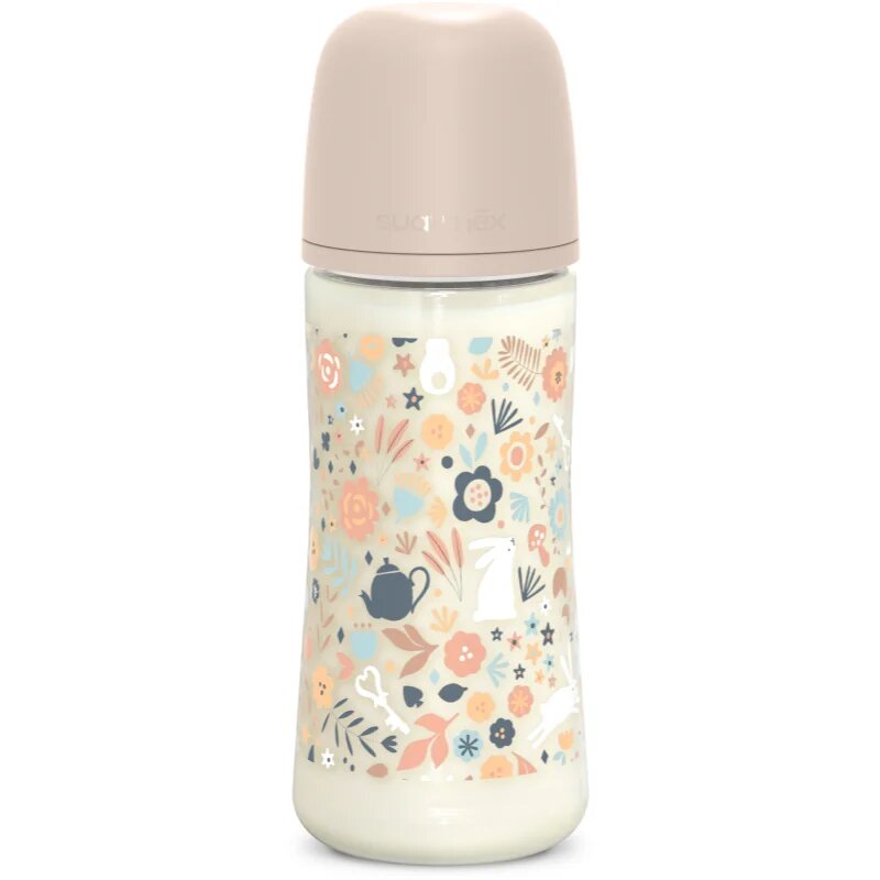 Suavinex Wonderland SX Pro Physiological Anti-Colic kojenecká láhev L Dense Flow 6 m+ Liberty Pink 1 ks