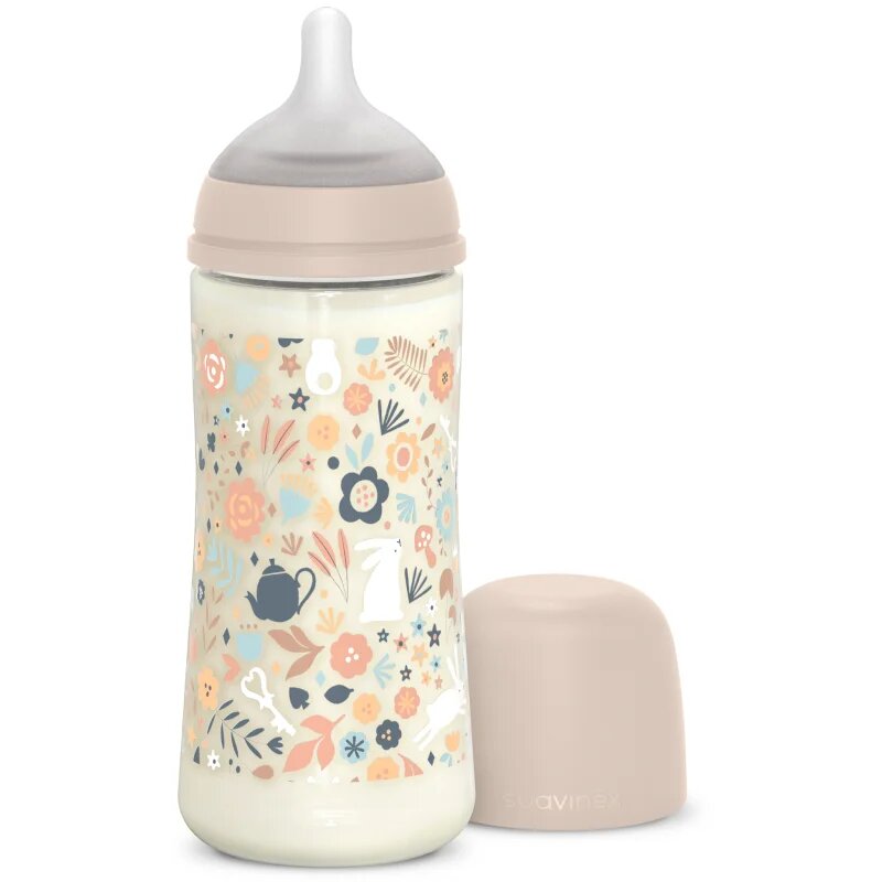 Suavinex Wonderland SX Pro Physiological Anti-Colic kojenecká láhev L Dense Flow 6 m+ Liberty Pink 1 ks
