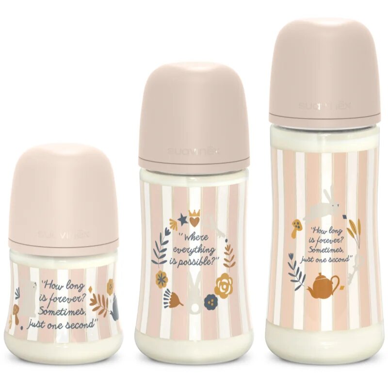 Suavinex Wonderland SX Pro Physiological Anti-Colic kojenecká láhev L Dense Flow 6 m+ Pink 1 ks