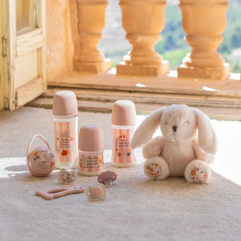 Suavinex Wonderland SX Pro Physiological Anti-Colic kojenecká láhev L Dense Flow 6 m+ Pink 1 ks