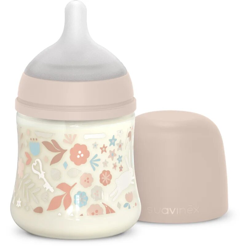 Suavinex Wonderland SX Pro Physiological Anti-Colic kojenecká láhev S Slow Flom 0 m+ Liberty Pink 1 ks