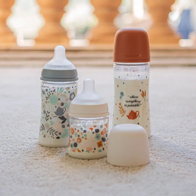 Suavinex Wonderland SX Pro Physiological Anti-Colic kojenecká láhev S Slow Flow 0 m+ Cream 1 ks