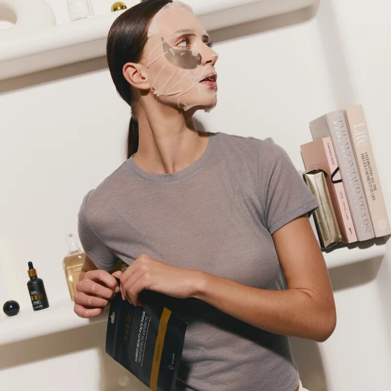 SUNEWMED+ ESSENCE+ Face Sheet Mask with Peptides and Snail Mucin hydratační plátýnková maska s peptidy 1 ks