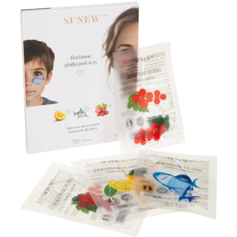SUNEWMED+ Family Eye Patches regenerační hydrogelové polštářky pod oči s ceramidy 4x2 ks
