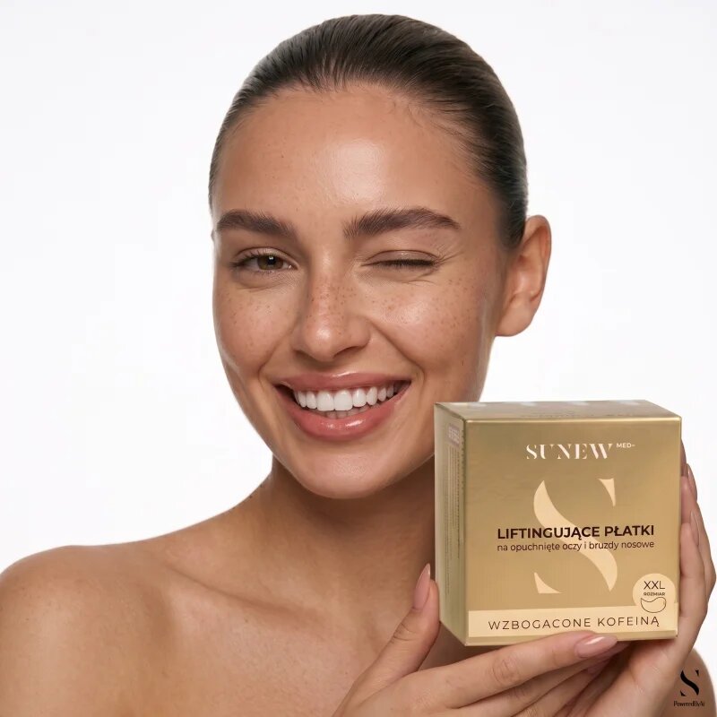 SUNEWMED+ Lifting Eye Patches with Caffeine XXL size zpevňující gelové polštářky pod oči s kofeinem 60 ks