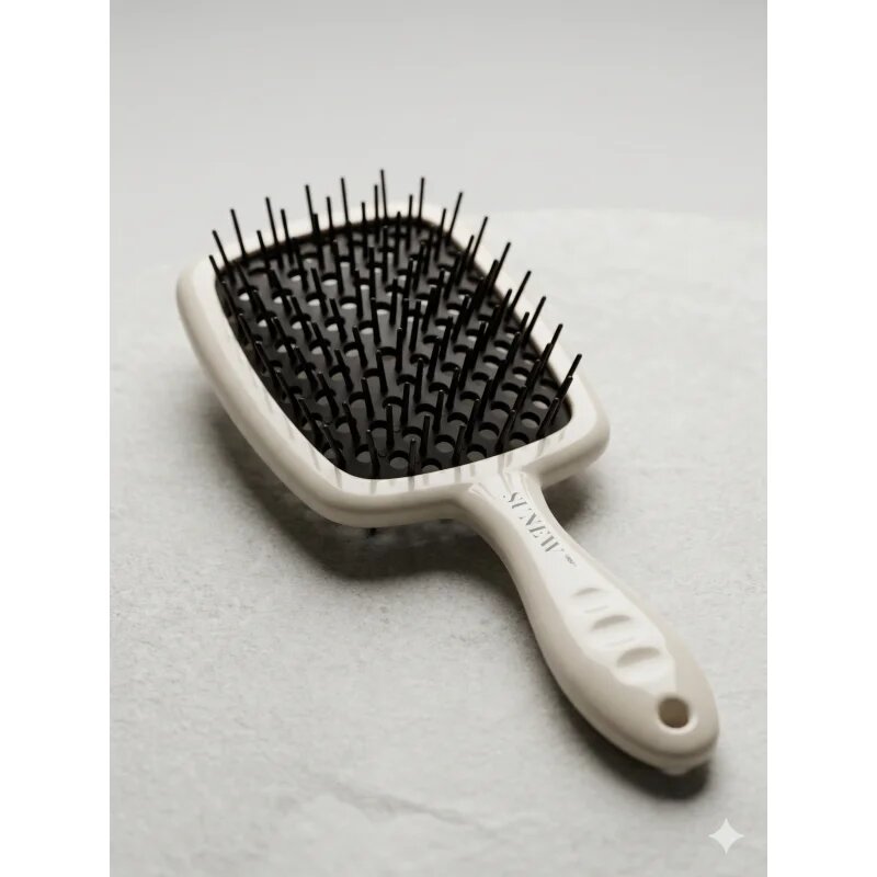 SUNEWMED+ Silk & Glow Detangling Hair Brush kartáč na vlasy pro snadné rozčesání vlasů 1 ks