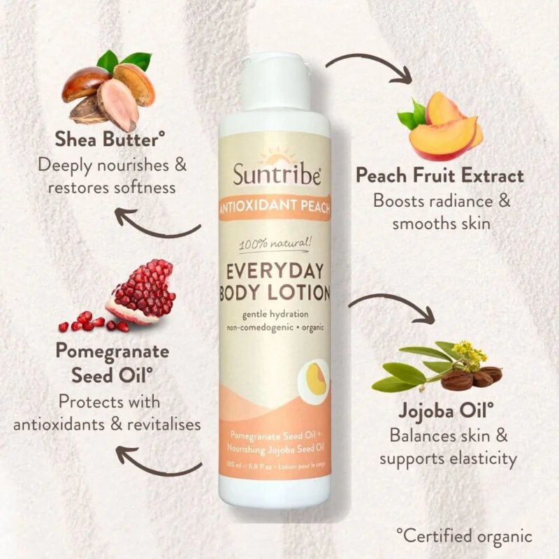 Suntribe Everyday Body Lotion Antioxidant Peach hydratační tělové mléko 200 ml