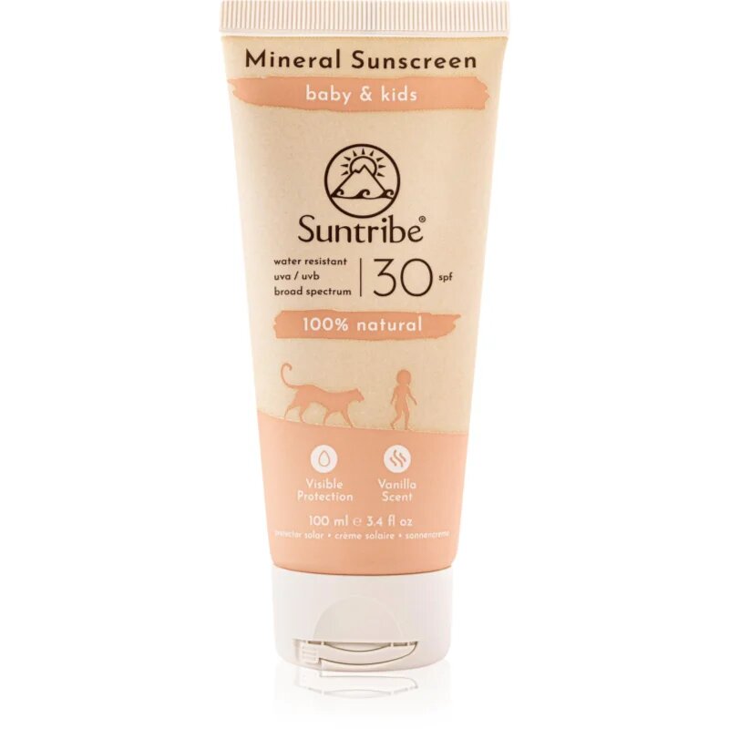 Suntribe Kids Mineral Sunscreen minerální ochranný krém na obličej a tělo pro děti 100 ml