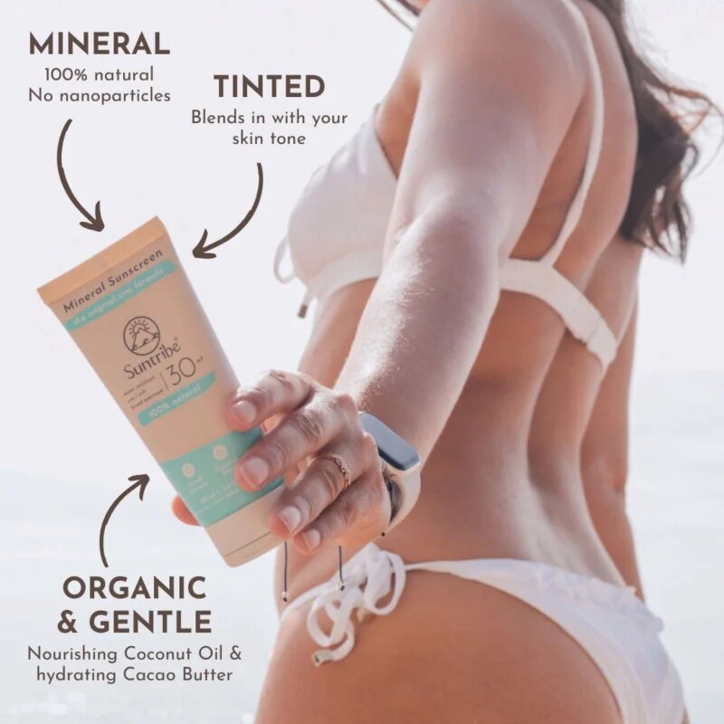 Suntribe Mineral Sunscreen opalovací krém s minerály SPF 30 100 ml
