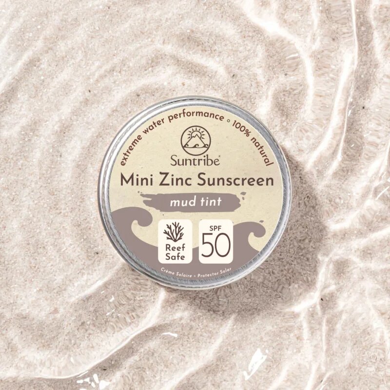 Suntribe Mini Zinc Sunscreen minerální ochranný krém na obličej a tělo SPF 50 Mud Tint 15 g