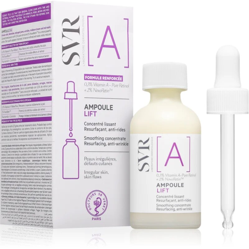 SVR Ampoule [A] Lift vyhlazující sérum pro redukci nedokonalostí pleti 30 ml