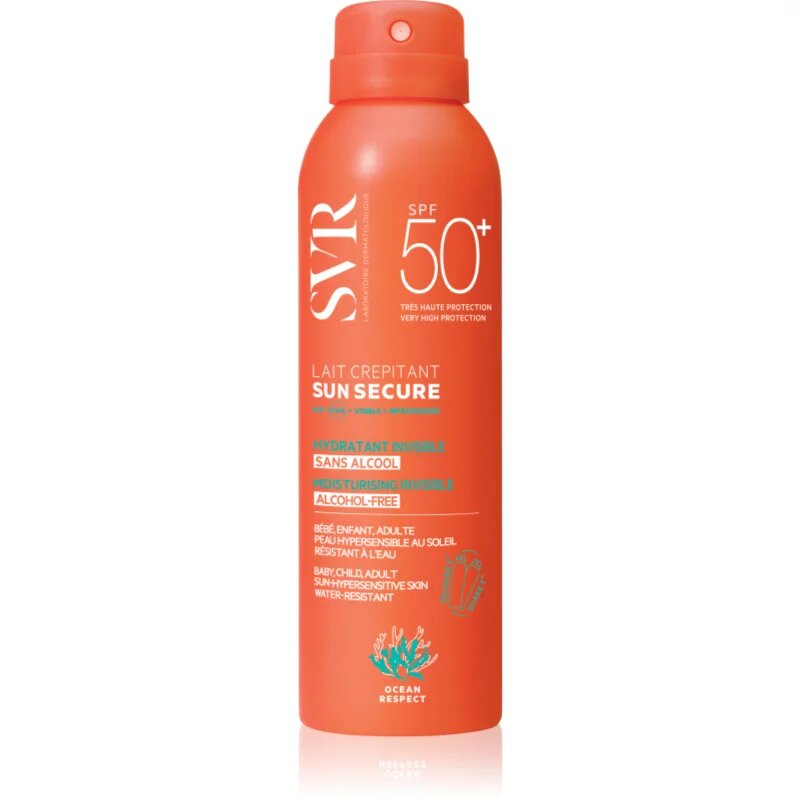 SVR Sun Secure Lait Crepitant opalovací mléko ve spreji SPF 50+ 200 ml