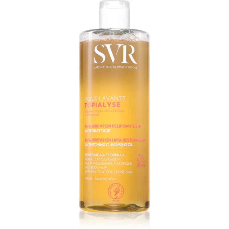 SVR Topialyse čisticí micelární olej pro suchou až atopickou pokožku 400 ml