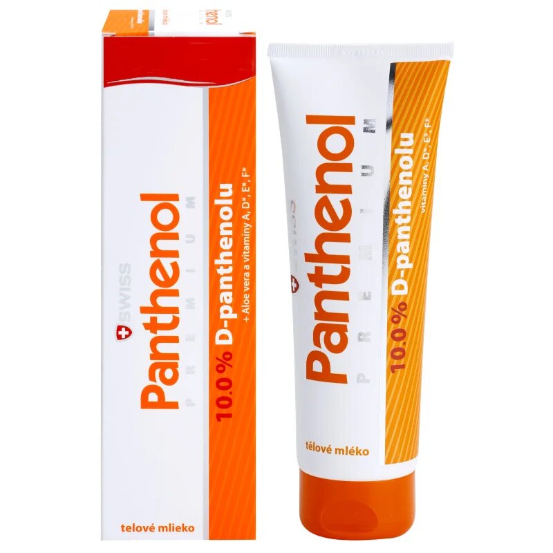 Swiss Panthenol 10% PREMIUM zklidňující tělové mléko 250 ml