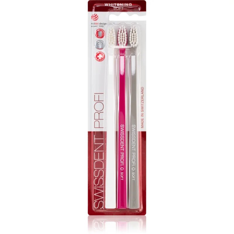 Swissdent Profi Whitening zubní kartáčky soft 3 ks