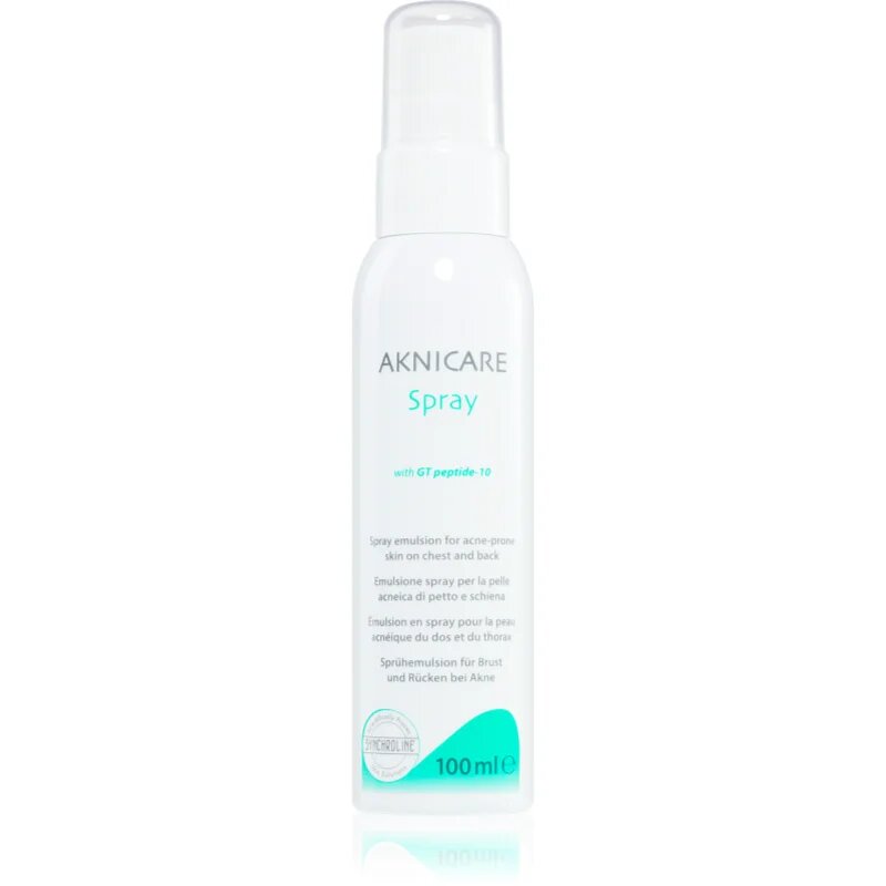 Synchroline Aknicare CB emulze ve spreji redukující projevy akné na hrudi a zádech 100 ml
