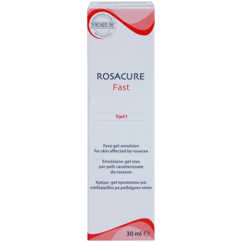 Synchroline Rosacure Fast gelová emulze pro citlivou pleť se sklonem ke zčervenání 30 ml
