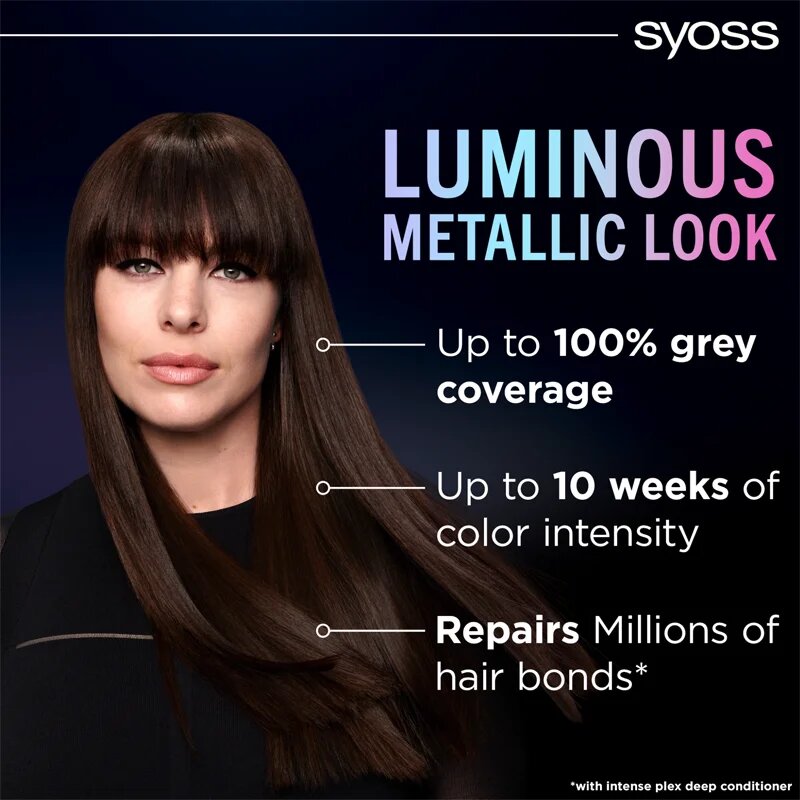 Syoss Color Metallic Collection permanentní barva na vlasy odstín 3-89 Kávově bronzový 1 ks