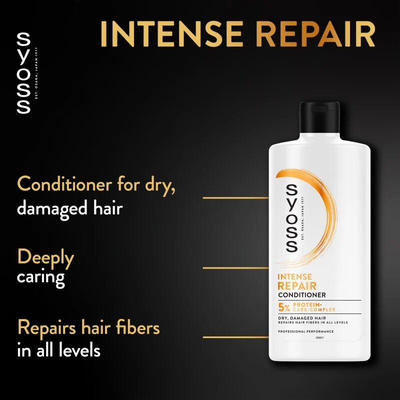 Syoss Intense Repair regenerační kondicionér pro suché a poškozené vlasy 440 ml