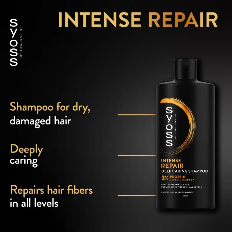 Syoss Intense Repair regenerační šampon pro suché a poškozené vlasy 440 ml