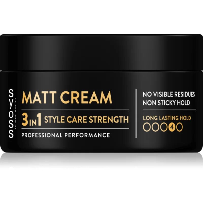 Syoss Matt Cream matující stylingová pasta pro fixaci a tvar 100 ml