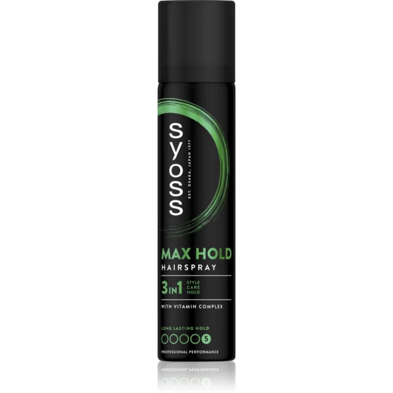 Syoss Max Hold lak na vlasy s extra silnou fixací mini 75 ml