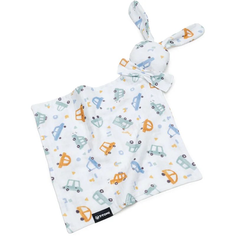 T-Tomi BIO Muslin Cuddle Cloth usínáček Traffic 1 ks