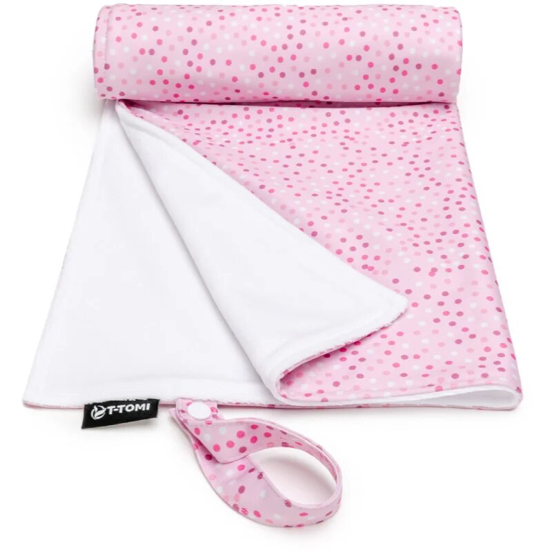 T-Tomi Changing Pad Pink Dots pratelná přebalovací podložka 50 x 70 cm 1 ks