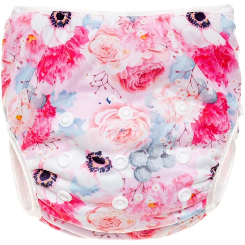 T-Tomi Diaper Swimwear Flowers pratelné plenkové plavky 5 - 15 kg 1 ks