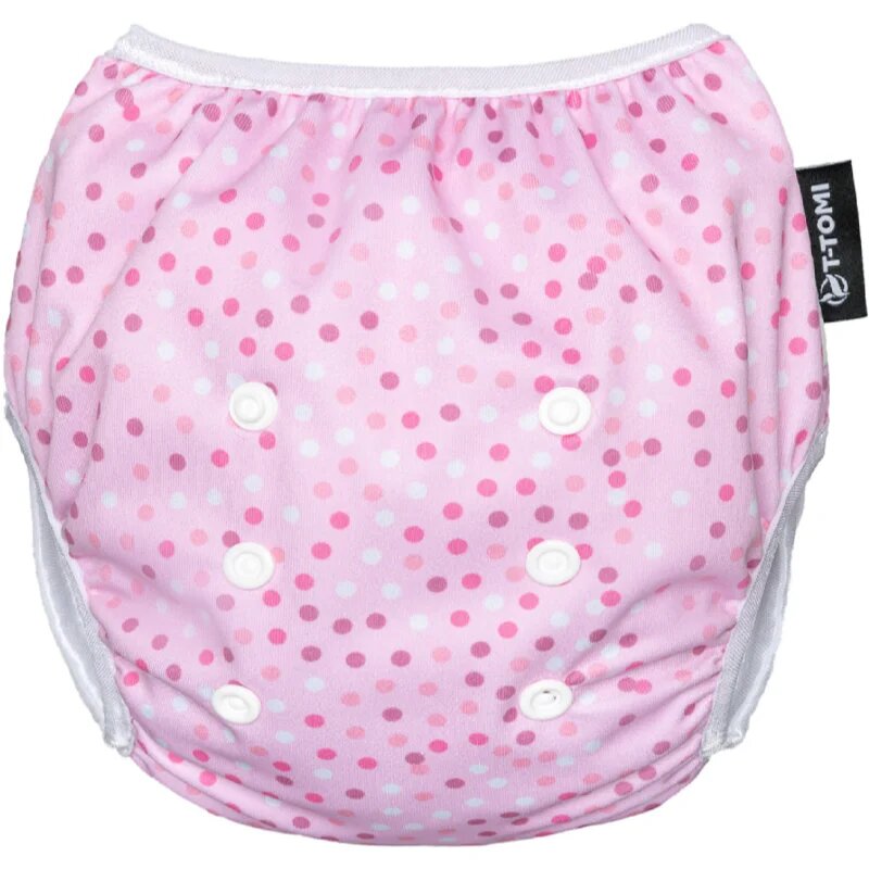 T-Tomi Diaper Swimwear Pink Dots pratelné plenkové plavky 5 - 15 kg 1 ks