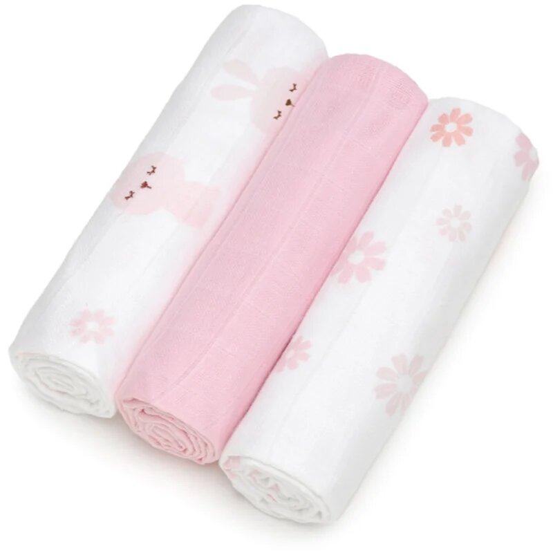 T-Tomi TETRA Cloth Diapers HIGH QUALITY látkové pleny Bunnies 70x70 cm 3 ks
