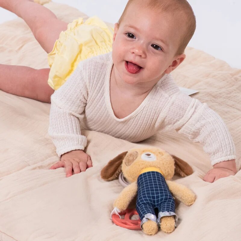 Taf Toys Activity Toy Daniel The Dog kontrastní závěsná hračka s kousátkem 1 ks