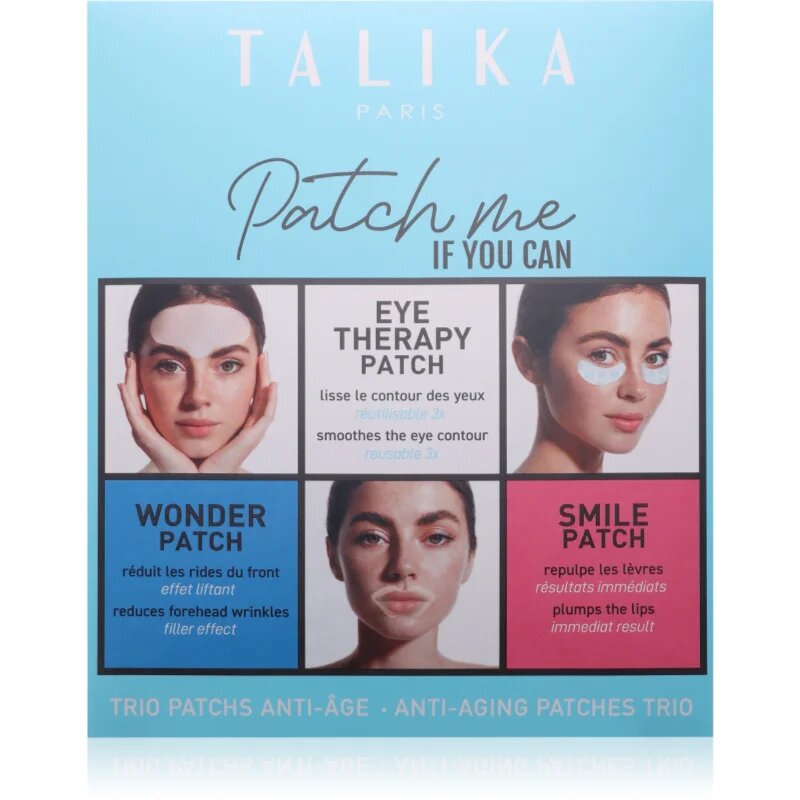 Talika Patch Me If You Can sada plátýnkových masek na oční okolí a rty 3x1 ks