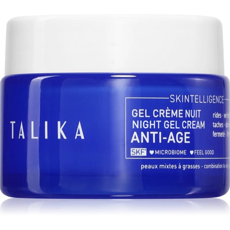 Talika Skintelligence Anti-Age Regenerating Night Gel Cream gel krém na noc 50 ml