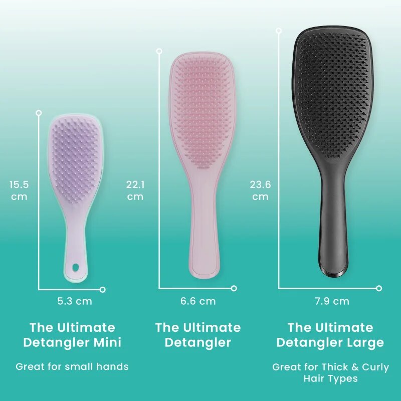 Tangle Teezer Large Ultimate Detangler Black Gloss kartáč na vlasy 1 ks